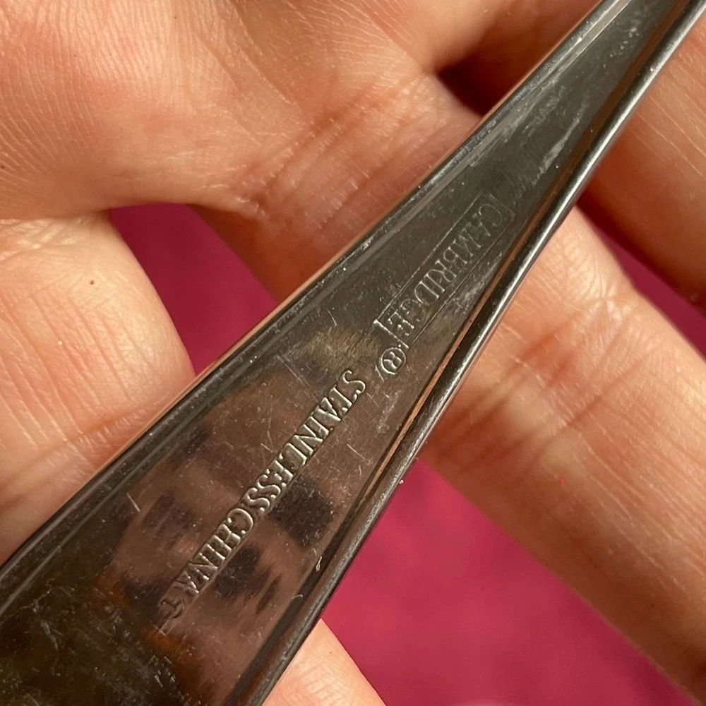 Cambridge Claridge Stainless Flatware 3pc Set 1 Butter Knife 2 Teaspoons Silver
